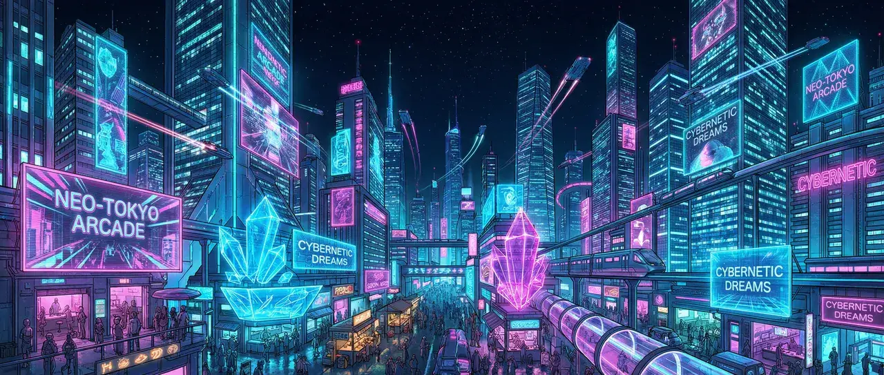 壹号娱乐 赛博朋克水晶不夜城全景 - 博彩信息聚合
